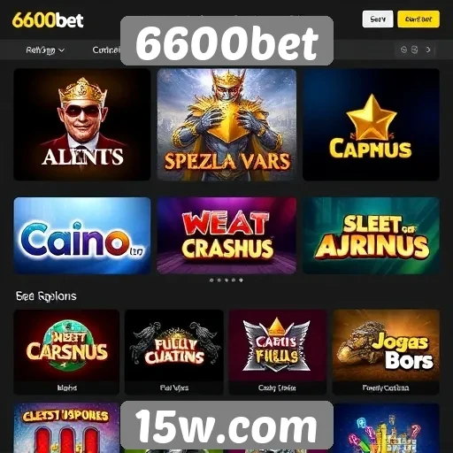 Análise de jogos disponíveis no site 6600bet